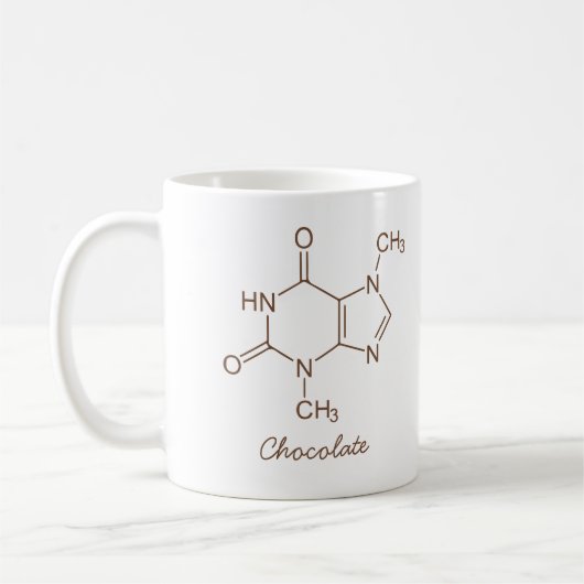 Chocolate Molecule Personalisiert Kaffeetasse (Links)