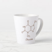 Chocolate Molecule Personalisiert Milchtasse (Rechte Ecke)