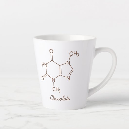 Chocolate Molecule Personalisiert Milchtasse (Rechts)