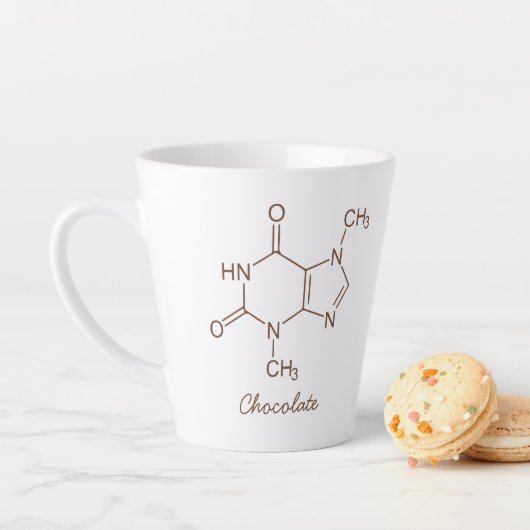 Chocolate Molecule Personalisiert Milchtasse (Beispiel)