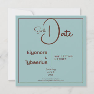 Chocolate Mood Minimal Hochzeit Einladung
