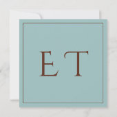 Chocolate Mood Minimal Wedding Save the Date Karte (Rückseite)