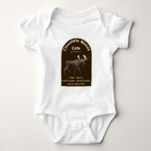 Chocolate Moose Café Baby Strampler