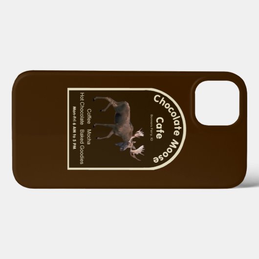 Chocolate Moose Café Case-Mate iPhone Hülle (Rückseite (Horizontal))