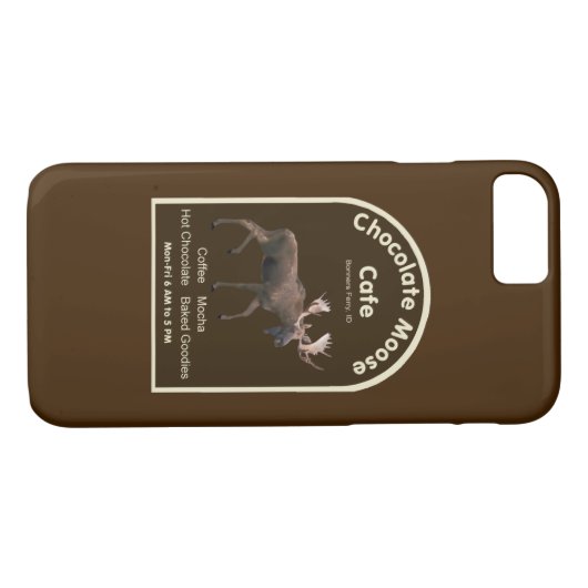 Chocolate Moose Café Case-Mate iPhone Hülle (Rückseite (Horizontal))