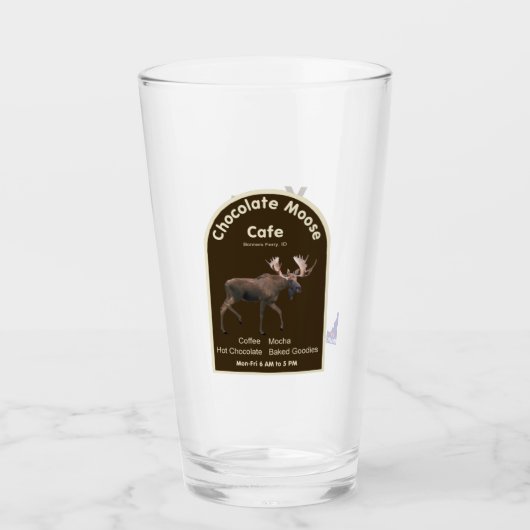 Chocolate Moose Café Glas (Vorderseite)