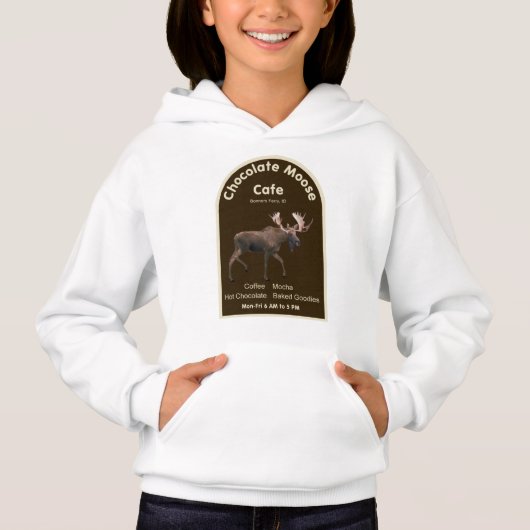Chocolate Moose Café Hoodie (Vorderseite)