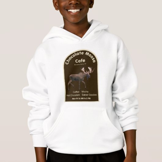 Chocolate Moose Café Hoodie (Vorderseite)