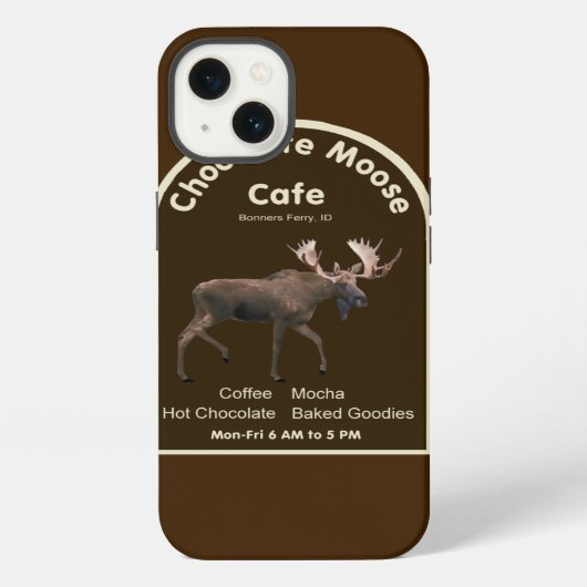 Chocolate Moose Café iPhone Hülle (Rückseite)
