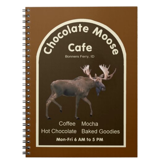 Chocolate Moose Café Notizblock (Vorderseite)