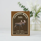 Chocolate Moose Café Postkarte (Stehend Vorderseite)