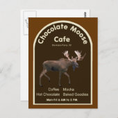Chocolate Moose Café Postkarte (Vorne/Hinten)