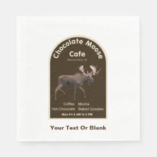 Chocolate Moose Café Serviette