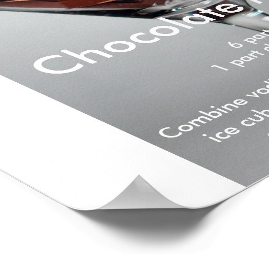 Chocolate Mrtini Poster (Ecke)