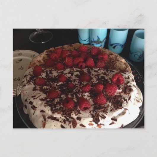 Chocolate Pavlova Postkarte (Vorderseite)
