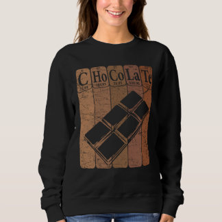 Chocolate Periodic Table Elements Chocoholic Choco Sweatshirt
