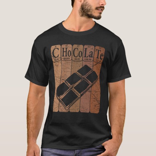 Chocolate Periodic Table Elements Chocoholic Choco T-Shirt (Vorderseite)