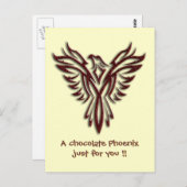 Chocolate Phoenix Postkarte (Vorne/Hinten)