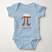 Chocolate Pi Day Symbol Math Lehrer Funny Baby Strampler (Vorderseite)