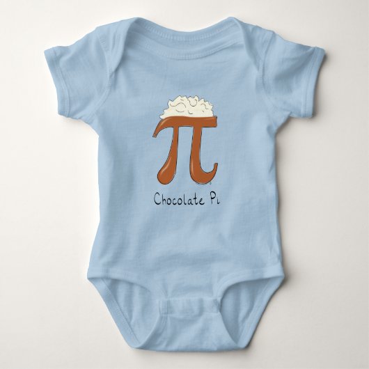 Chocolate Pi Day Symbol Math Lehrer Funny Baby Strampler (Vorderseite)