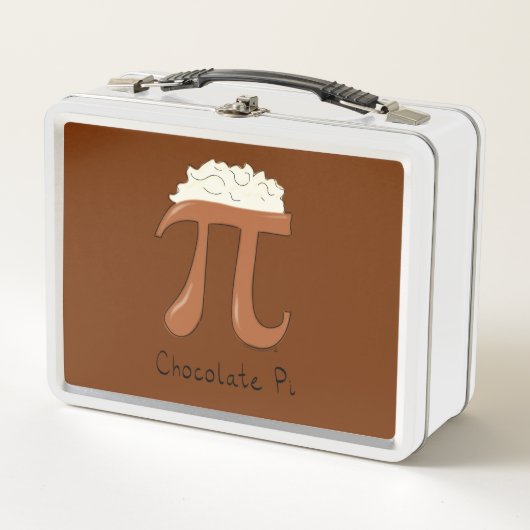 Chocolate Pi Day Symbol Math Lehrer Funny Metall Brotdose (Vorderseite)
