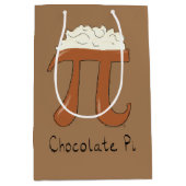 Chocolate Pi Day Symbol Math Lehrer Funny Mittlere Geschenktüte (Vorderseite)