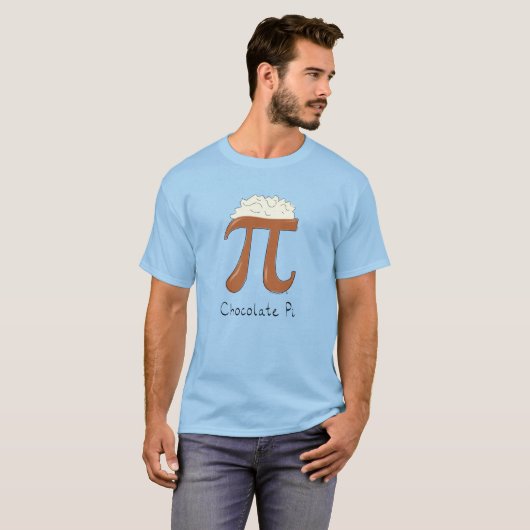 Chocolate Pi Math Teacher T-Shirt (Vorne ganz)