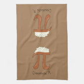 Chocolate Pi Mathe Niedlich Pie Backen Küchentuch (Vertikal)