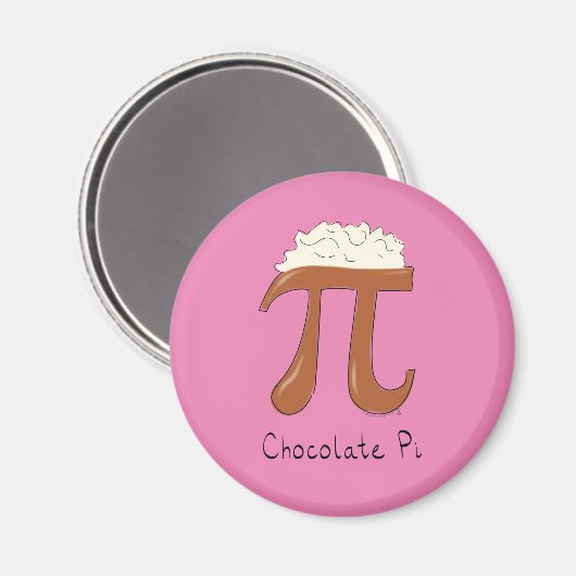 Chocolate Pi Niedlich Mathe Pi Day Magnet (Vorderseite/Rückseite)