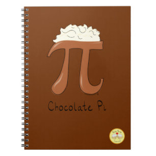 Chocolate Pi Niedlich Mathe Pi Day Notebook Notizblock