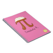 Chocolate Pi Niedlich Mathe Pi Day Notebook Notizblock (Rechte Seite)