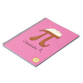 Chocolate Pi Niedlich Mathe Pi Day Notebook Notizblock (Linke Seite)