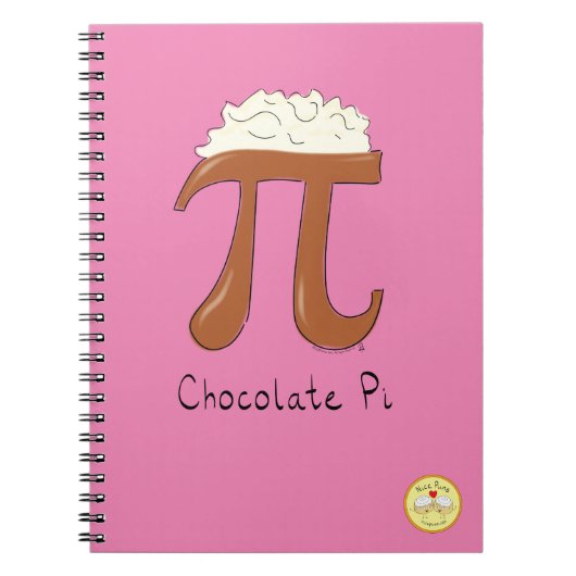Chocolate Pi Niedlich Mathe Pi Day Notebook Notizblock (Vorderseite)