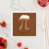 Chocolate Pi Niedlich Mathe Pi Day Party Napkins Serviette (Beispiel)