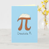 Chocolate Pi - Pi Day Match Grußkarte Karte (Gelbe Blume)
