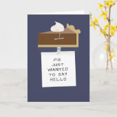 Chocolate Pie Hello Karte (Gelbe Blume)