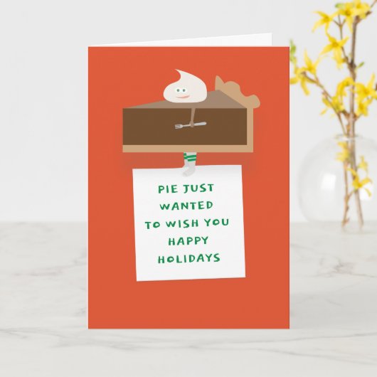 Chocolate Pie Holiday Karte (Gelbe Blume)