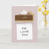 Chocolate Pie Karte (Gelbe Blume)