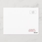 CHOCOLATE PINK ROSE LAS VEGAS WEDD Postkarte (Rückseite)