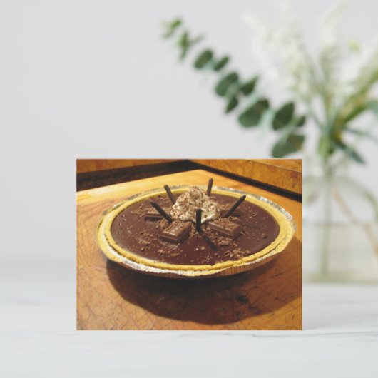 Chocolate Pocky Pie Postkarte (Stehend Vorderseite)