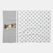 Chocolate Point Birman / Ragdoll Niedlich Cat & Pa Geschirrtuch (Horizontal)