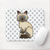 Chocolate Point Birman / Ragdoll Niedlich Cat & Pa Mousepad (Mit Mouse)