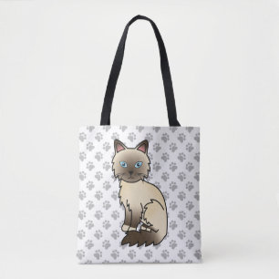 Chocolate Point Birman / Ragdoll Niedlich Cat & Pa Tasche