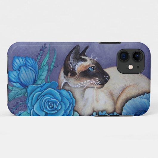 Chocolate-Point-Siamesenkatze Case-Mate iPhone Hülle (Rückseite (Horizontal))
