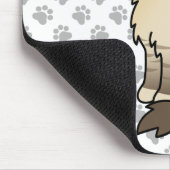 Chocolate Point Tabby Birman / Ragdoll Cat & Paws Mousepad (Ecke)