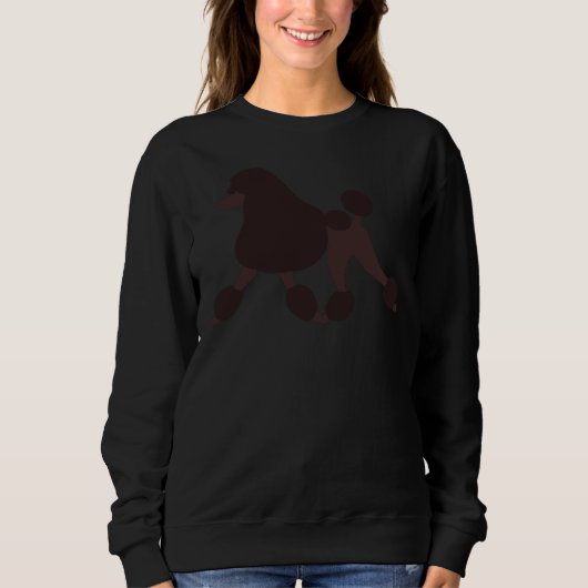 Chocolate Poodle Sweatshirt (Vorderseite)