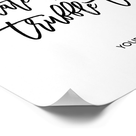 Chocolate Raspberry Truffle Torte Sign Poster (Ecke)