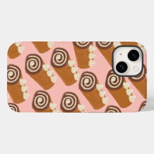 Chocolate Roll Cake Case-Mate iPhone Hülle (Rückseite (Horizontal))