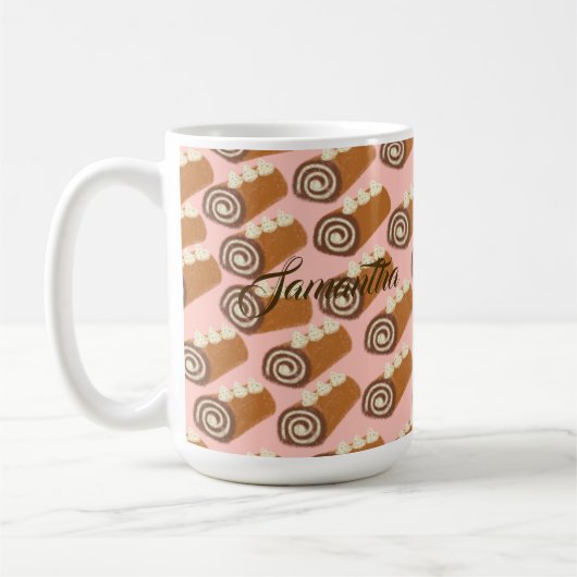 Chocolate Roll Cake Kaffeetasse (Links)