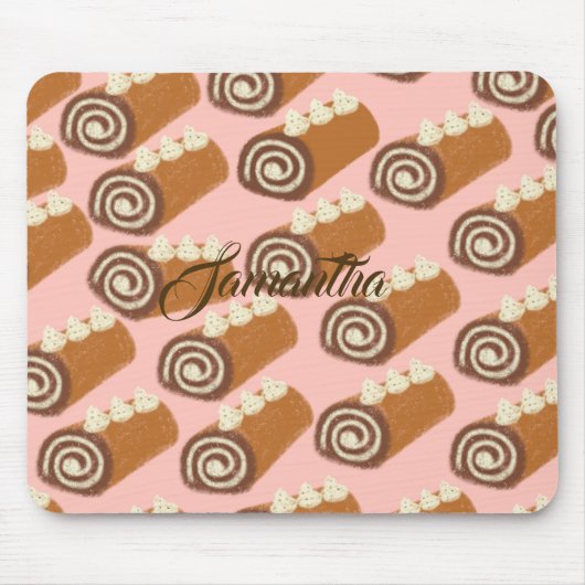 Chocolate Roll Cake Mousepad (Vorne)